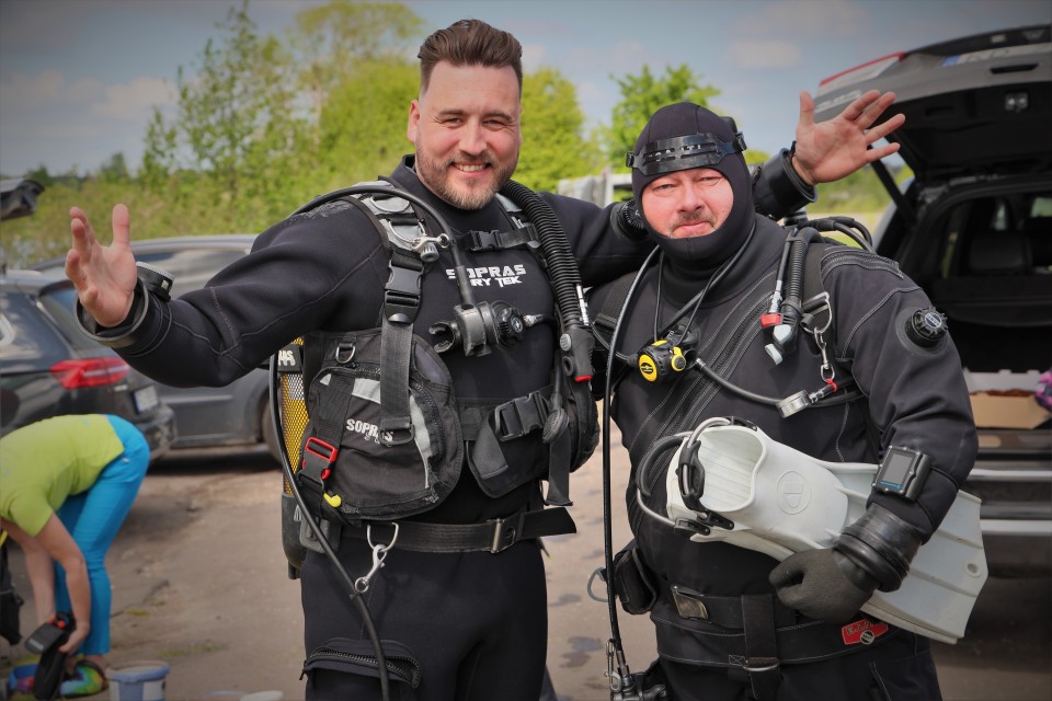 Coral Latvija 2022.gada niršanas sezonas atklāšana. Dāvids Zālītis, Jānis Zālītis